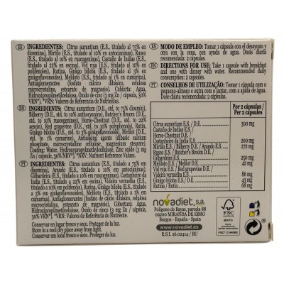 Circular 60 cápsulas de NovaDiet Novadiet NOV-52063 Sistema circulatorio salud.bio