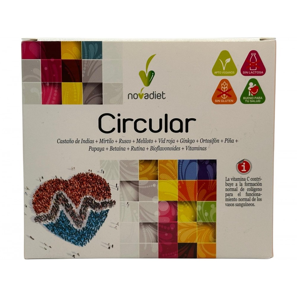 Circular 20 viales de NovaDiet Novadiet NOV-55046 Sistema circulatorio salud.bio