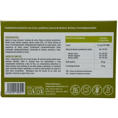 Tribiotic (Probióticos 35 Mil Millones) 30 Comprimidos de Plameca Plameca PLA-84621 Ayudas aparato Digestivo salud.bio
