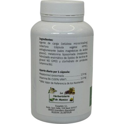 MELATONINA RETARD Liposomal 1,9mg + B6 (120 Cápsulas) de Salud.bio Espadiet SALUD-04012 insomnio y descanso salud.bio