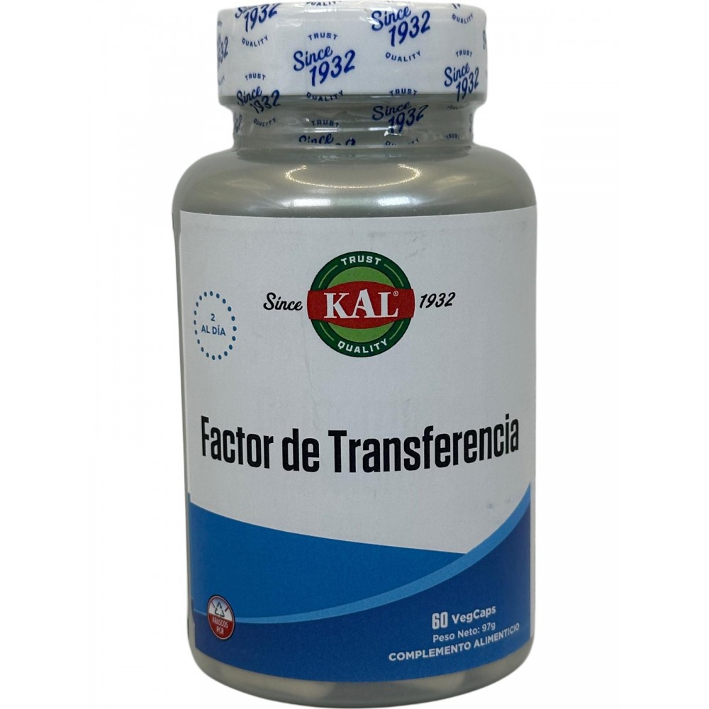 Factor de Transferencia 60 cápsulas de KAL SOLARAY SOLA-55904 Sistema inmunitario salud.bio