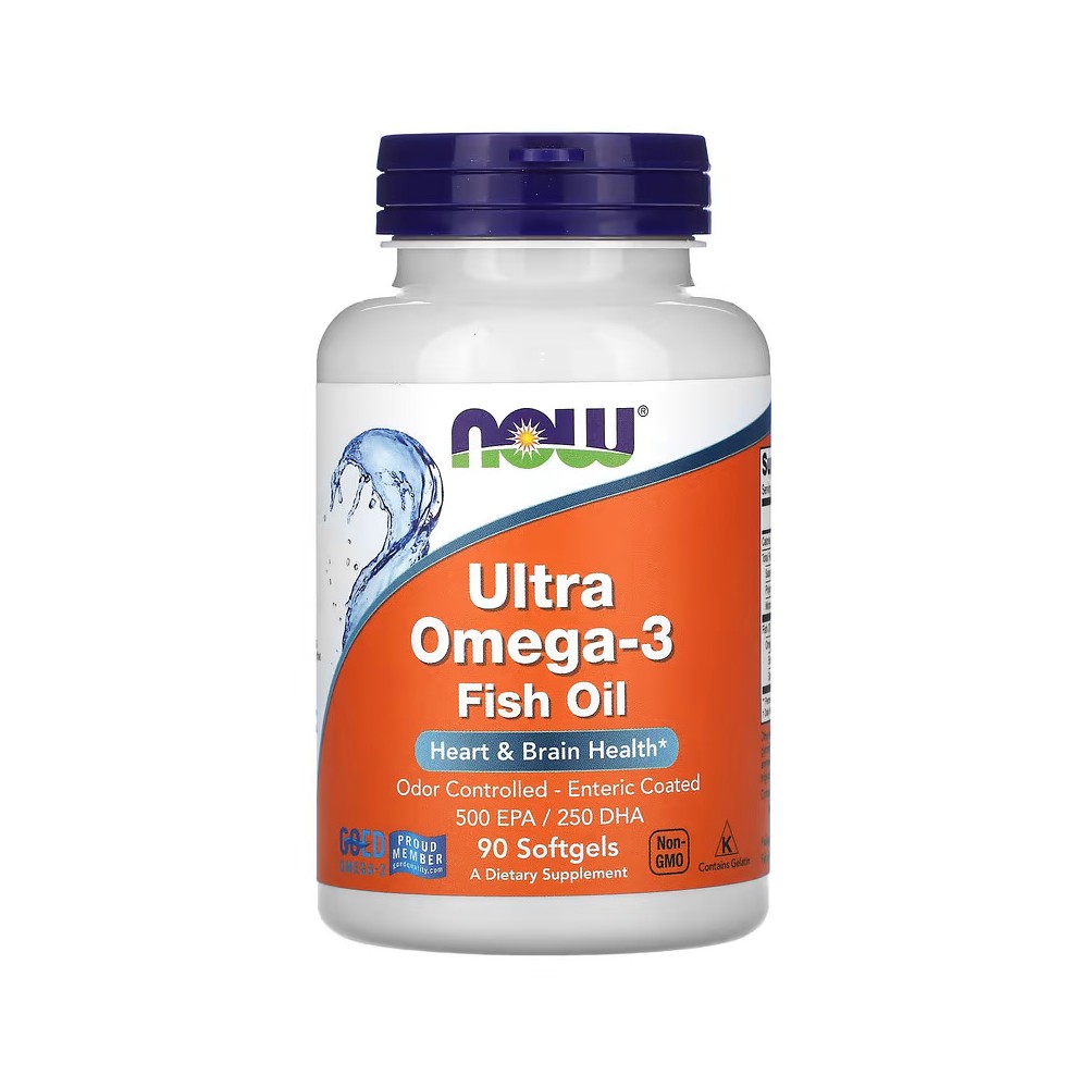 Ultra Omega 3 (Aceite de pescado) 90 ó 180 Perlas de NOW Foods NOW Foods NOW-01661-01662 Sistema cardiovascular salud.bio