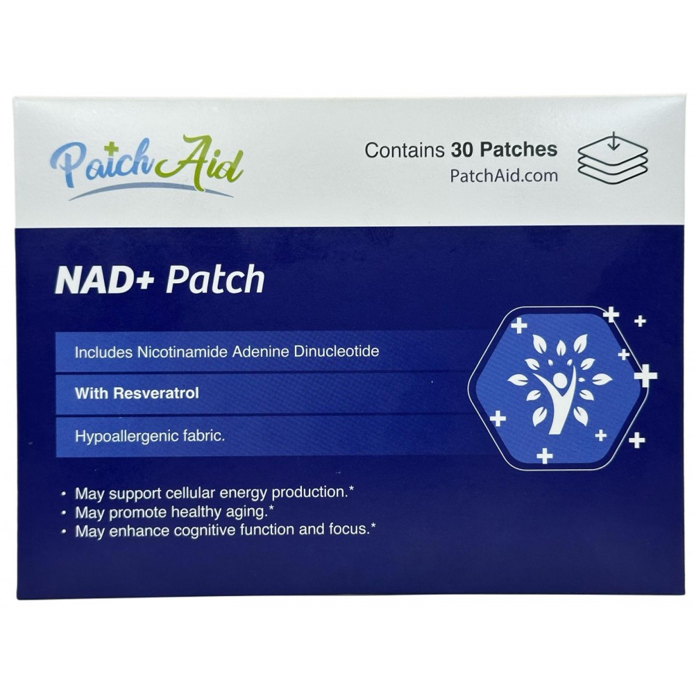 NAD+ (Nicotinamida adenina dinucleótido) 30 Parches Transdémicos de Patchid PatchAid PAD-58205 Antioxidantes salud.bio