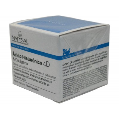 Crema Ácido Hialurónico 4D & Colágeno de Natysal Natysal 13605 Cosmética Natural salud.bio