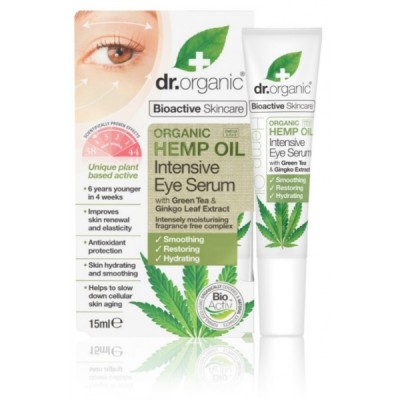 Sérum Contorno de Ojos Aceite de Cañamo de Dr.Organic Doctor Organic DR00484 Cosmética Natural salud.bio