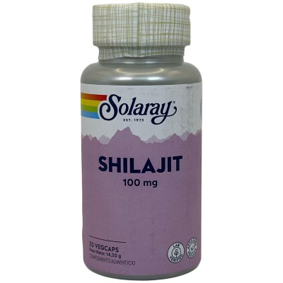 Shilajit 100mg 30 cápsulas vegetales de Solaray SOLARAY SOLA-51284 Suplementos Minerales  salud.bio