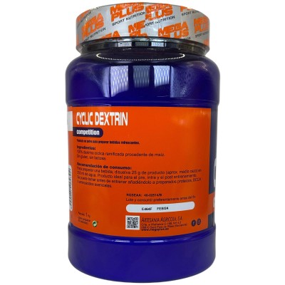 Cyclic Dextrin 1Kg de MegaPlus Megaplus 134041 Suplementos Deportivos (Complementos Alimenticios) salud.bio