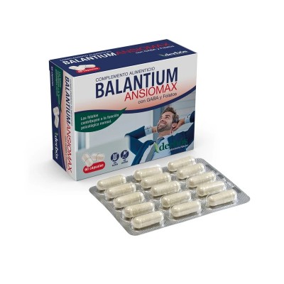 Balantium ANSIOMAX con GABA y Folatos 60 Cápsulas de derbós Derbós DER-15224 Estados emocionales, ansiedad, estrés, depresión...