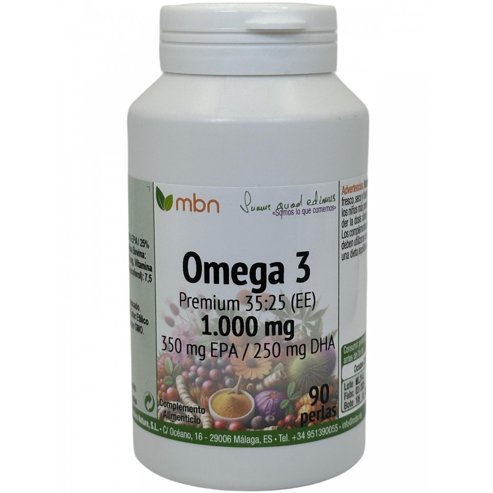 Omega 3 Premium (35:25) 90 PERLAS de Manabios Manabios 111609 Sistema cardiovascular salud.bio