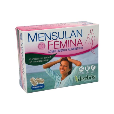 Mensulan FÉMINA 60 Cápsulas (con isoflavonas) de derbós Derbós DER-15064 Menopausia salud.bio