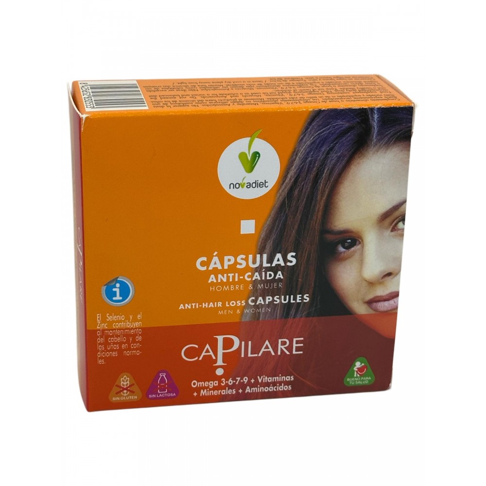Capilare Anti-caida (Piel, Cabello, Uñas) 60 cápsulas de novadiet Novadiet 83055 Piel, Cabello y Uñas, Complementos y Vitamin...