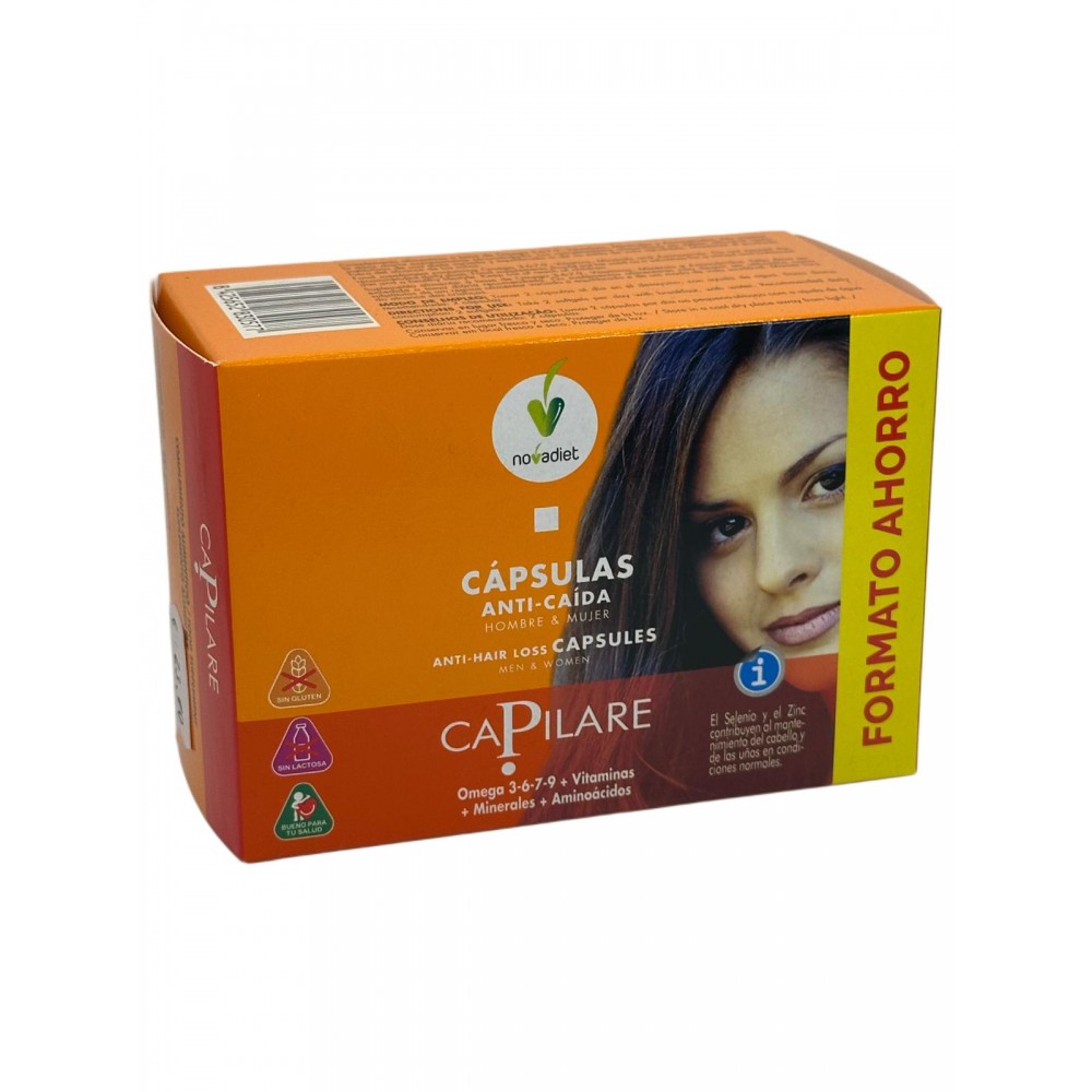 Capilare Anti-caida 120 cápsulas (FORMATO AHORRO) de novadiet Novadiet NOV-83057 Piel, Cabello y Uñas, Complementos y Vitamin...