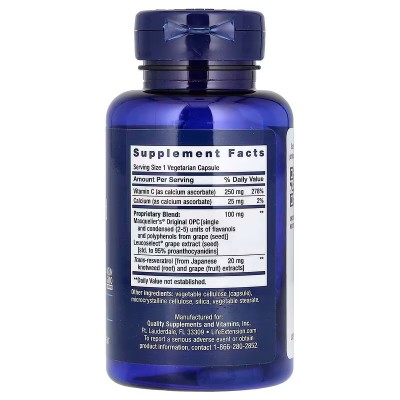 Extracto de semilla de uva (Grapeseed Extract) 100 mg (Rico en Polifenoles) 60 cápsulas vegetales de Life Extension Life Exte...