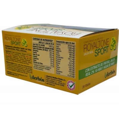 Royaltone Sport 15 Stick de derbós Derbós DER-15216 Suplementos Deportivos (Complementos Alimenticios) salud.bio