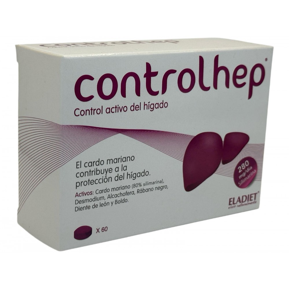 CONTROLHEP (función Hepática) 60 comprimidos de Eladiet Eladiet PA.FE.CHEP Higado y sistema hepatobiliar salud.bio