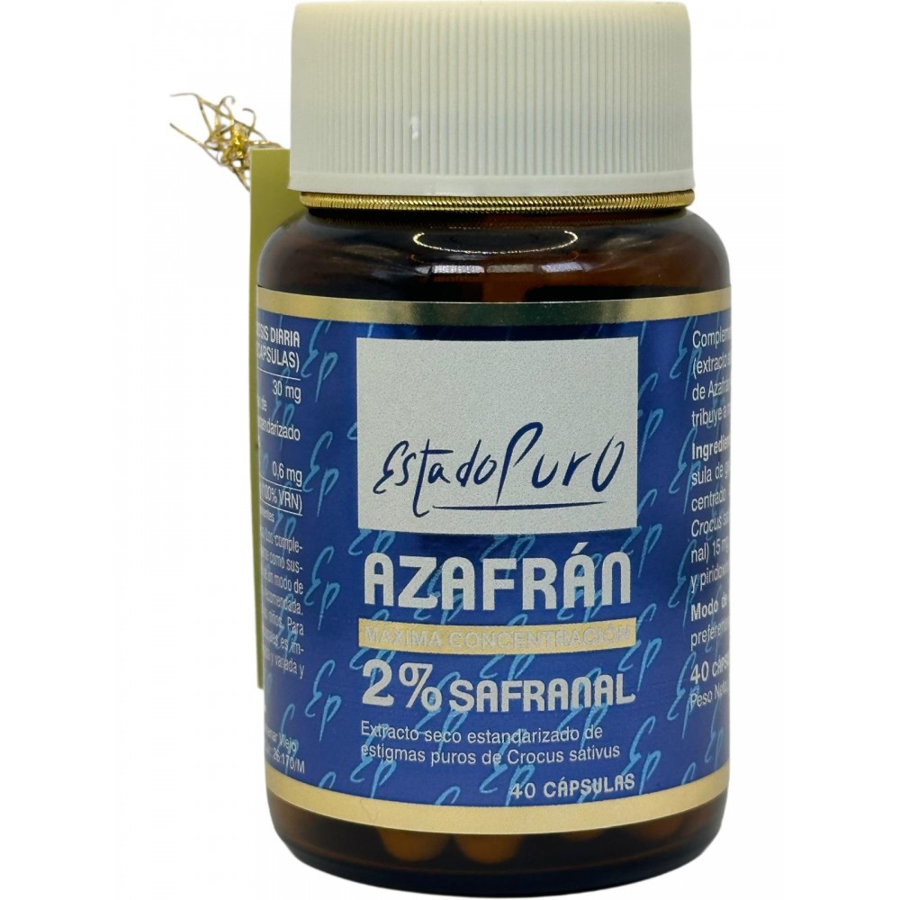 Azafrán (máxima concentración) 425mg 40 cápsulas de Tongil Tongil M03 Estados emocionales, ansiedad, estrés, depresión, relax...