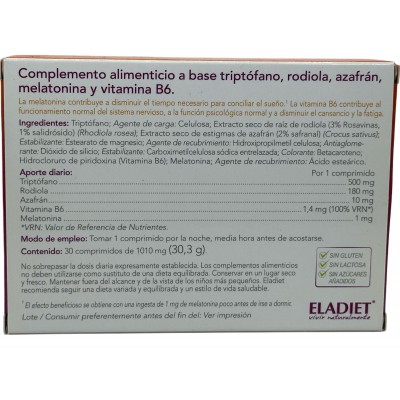 Buenos Días 30 comprimidos Bicapa (Azafrán, Rodiola Triptófano, B6) de eladiet Eladiet ELA-21606 Estados emocionales, ansieda...