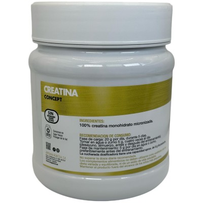 Creatina monohidrato micronizada 500g Serie Concept de MEGAPLUS Megaplus ART-06165 Suplementos Deportivos (Complementos Alime...