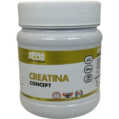 Creatina monohidrato micronizada 500g Serie Concept de MEGAPLUS Megaplus ART-06165 Suplementos Deportivos (Complementos Alime...