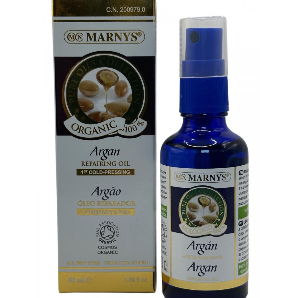 Aceite de Argan Bio 50 ml en spray de Marnys Marnys AP221 Aceites esenciales uso topico salud.bio