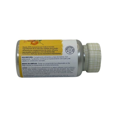 Biotin (biotina) 1000mcg 100 comprimidos (Bucodispensables) Apto para veganos de Solaray SOLARAY SOLA-11203 Piel, Cabello y U...