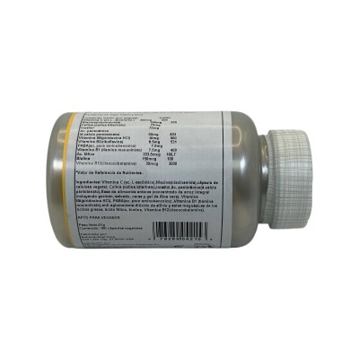 Balanced B-Stress™ (B-Stress equilibrado con vitamina C) 100 cápsulas vegetales de Solaray SOLARAY SOLA-04215 Estados emocion...