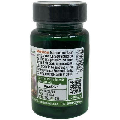 Arándano Rojo Concentración Max 12.500 mg de Manabios Manabios 111201 Bienestar urinario. Ayuda en el bienestar urinario. sal...