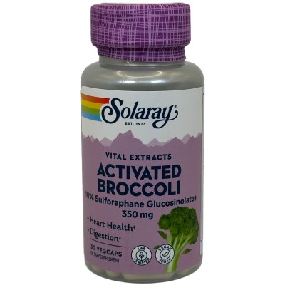 Brócoli activado (Vital Extracts) 350mg 30 cápsulas vegetales de Solaray SOLARAY SOLA-28246 Suplementos Deportivos (Complemen...