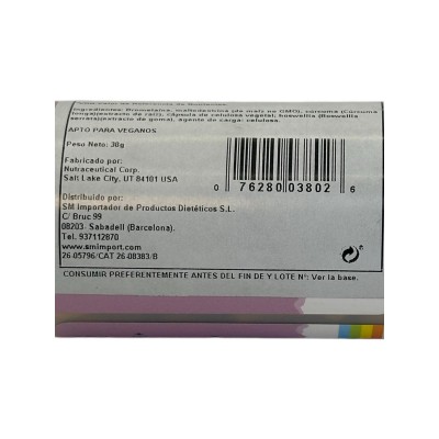 Cúrcuma (Turmeric, Bromelain & Boswelia) 60 cápsulas vegetales de Solaray SOLARAY SOLA-03802 Suplementos Naturales acción Ana...