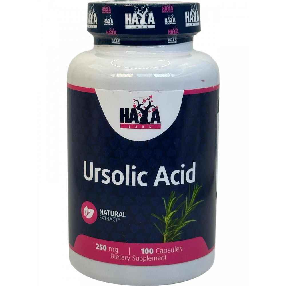 Ácido Ursólico 250mg. 100 Cápsulas de Haya Labs Haya Labs HAY-15526 Gainers: Los Mejores Suplementos Para Ganar Masa Muscular...