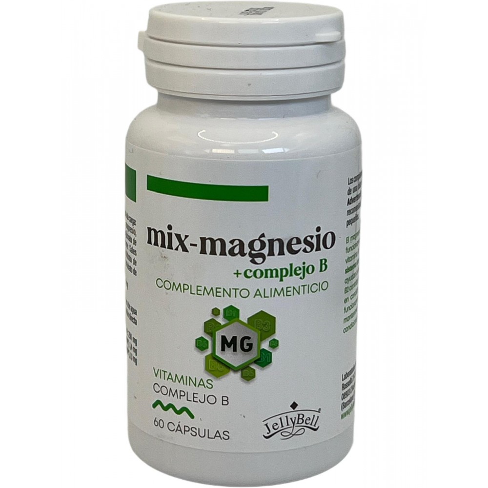 MIX Magnesio + Complejo B, 60 Cápsulas de Jellybell JellyBell JB-0146 Suplementos Minerales  salud.bio