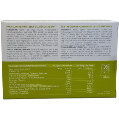 DAOfood® PLUS 60 Cápsulas de Dr Healthcare DR Healthcare 195200.4 Ayudas aparato Digestivo salud.bio