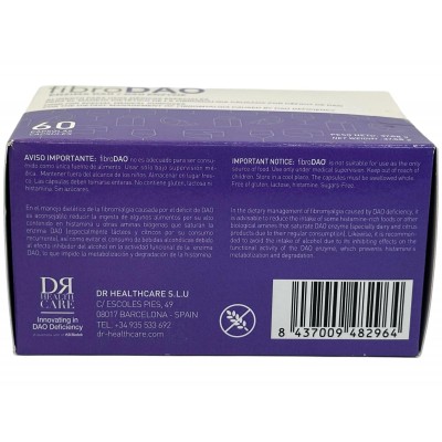 fibroDAO® Enzima DAO 60 Cápsulas (Intolerancia a la Histamina) de Dr Healthcare DR Healthcare 205628.2 Ayudas aparato Digesti...