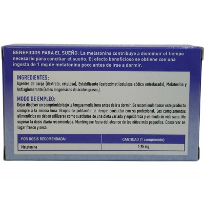 Melanoctina ¡A dormir en un plis! 60 Comprimidos de Plameca Plameca PLA-440800 insomnio y descanso salud.bio