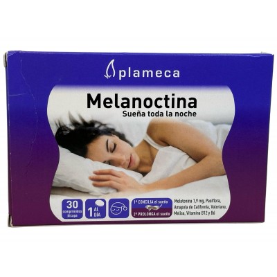 Melanoctina ¡Sueña toda la noche! 30 comprimidos bicapa de Plameca Plameca PLA-460000 insomnio y descanso salud.bio