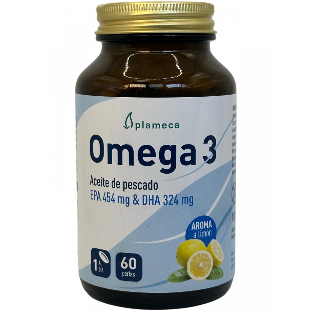 Omega 3 (EPA 454mg + DHA 324mg) 1.298mg 60 perlas de Plameca Plameca PLA-84605 Sistema circulatorio salud.bio