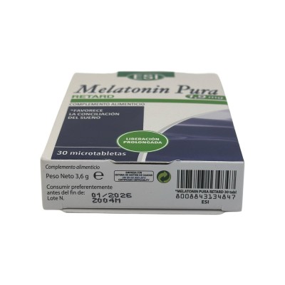 Melatonin pura Retard (Melatonina) 1,9 mg (30 Comprimidos) de ESI ESI ESI-13484 insomnio y descanso salud.bio