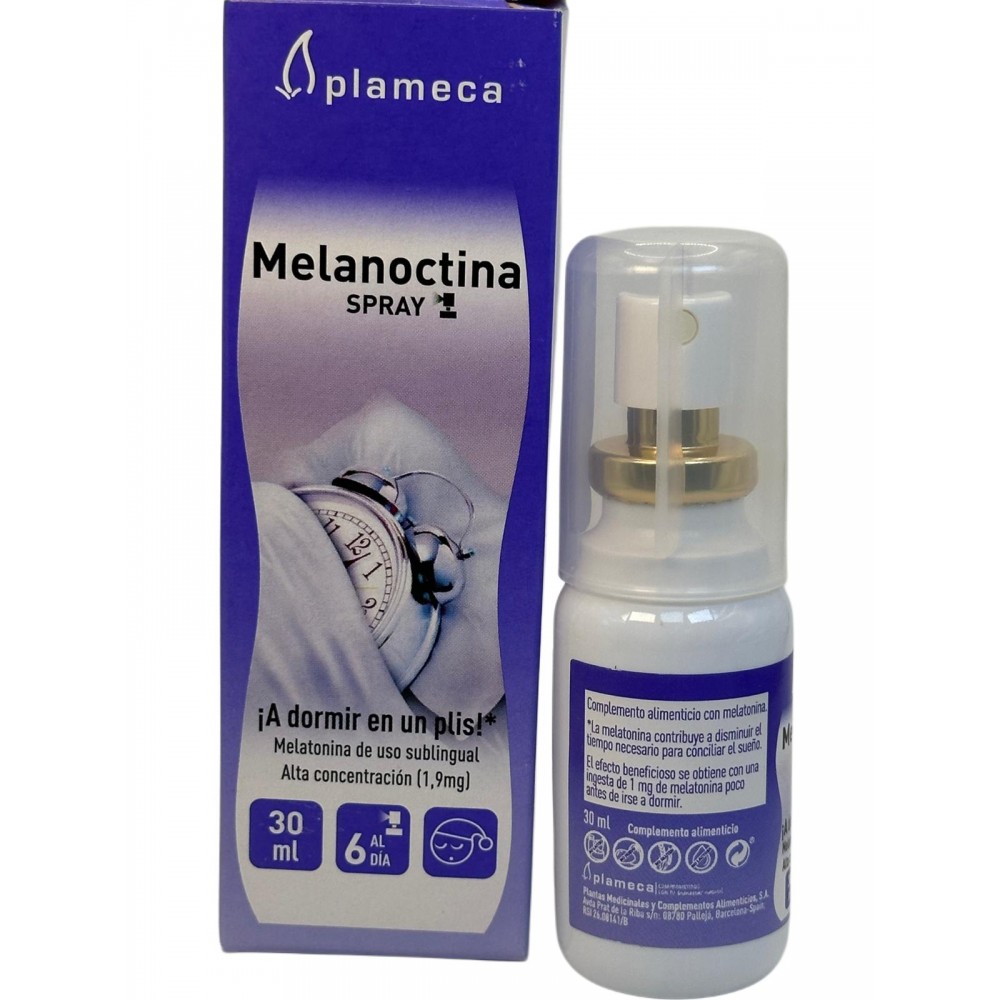 Melanoctina ¡A dormir en un plis! SPRAY sublingual Melatonina 1.9mg 30ml de Plameca Plameca PLA-84606 insomnio y descanso sal...