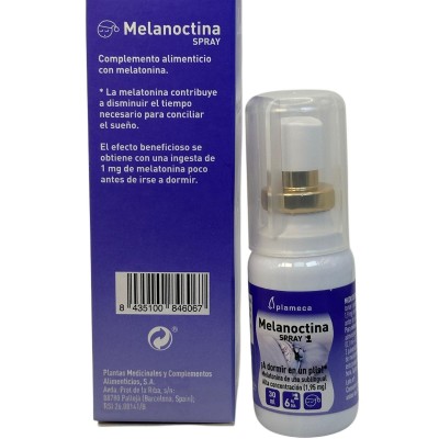 Melanoctina ¡A dormir en un plis! SPRAY sublingual Melatonina 1.9mg 30ml de Plameca Plameca PLA-84606 insomnio y descanso sal...