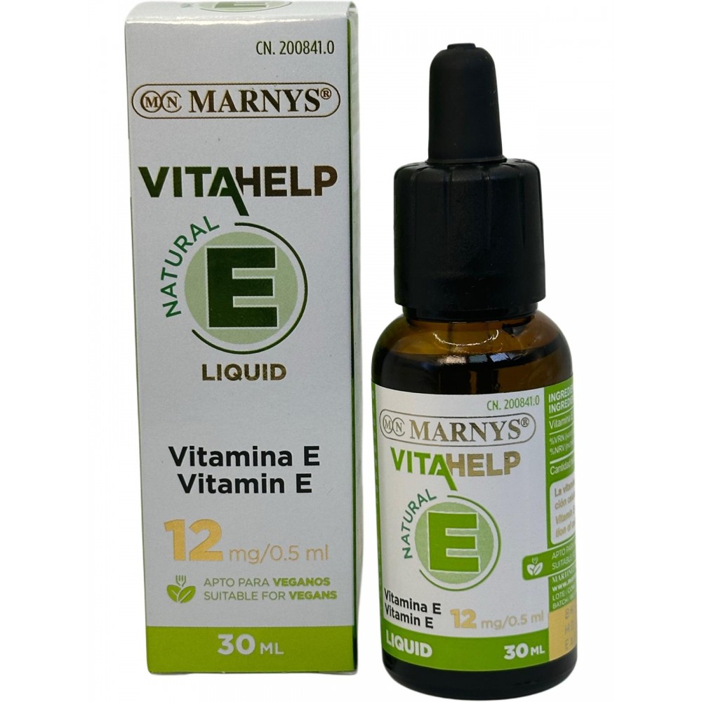 Vitamina E Líquida 12mg/0.5ml VITAHELP 30ml de Marnys Marnys MN437 Vitamina E salud.bio