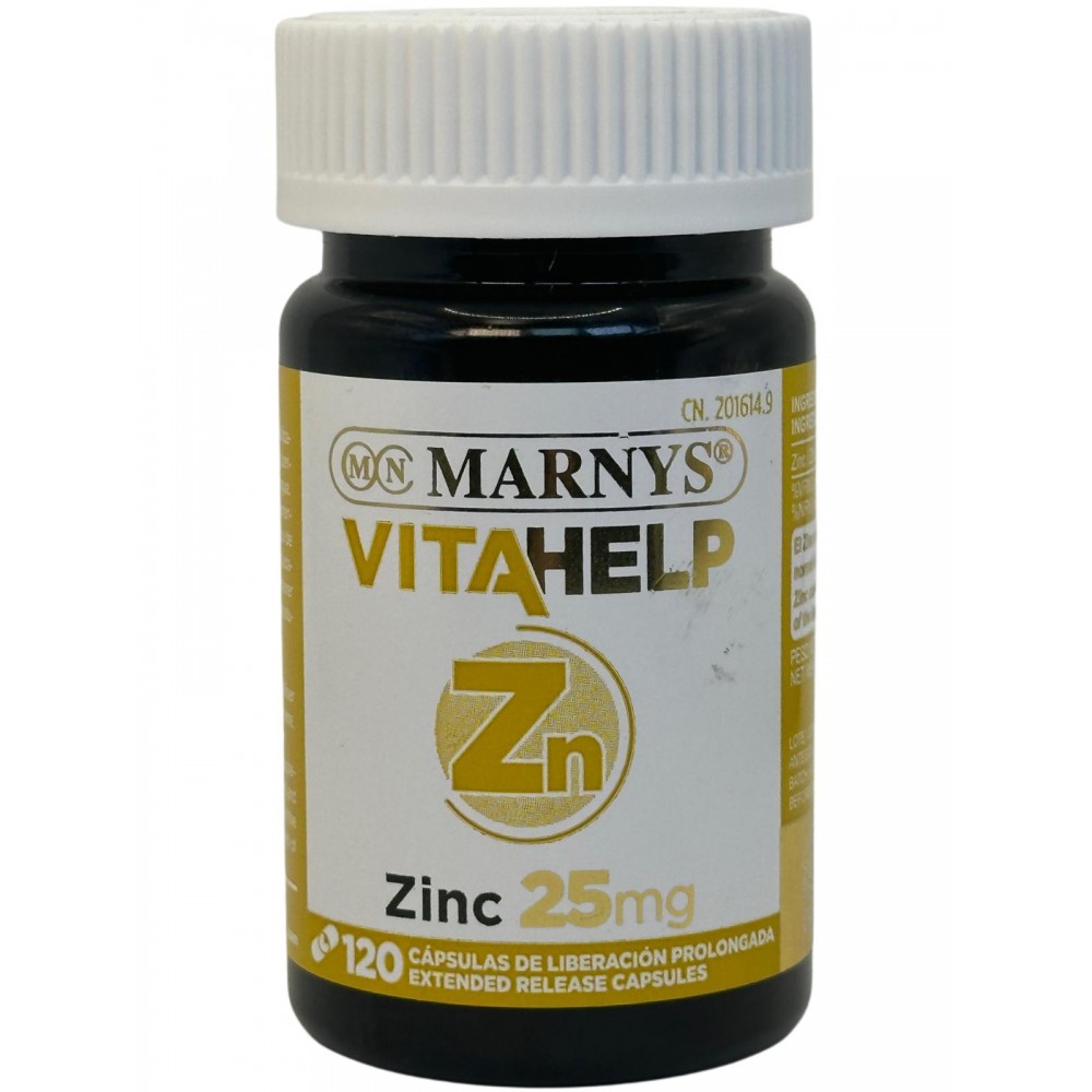 Zinc 25 mg Línea VITAHELP de Marnys Marnys MN808 Vitaminas y Minerales salud.bio