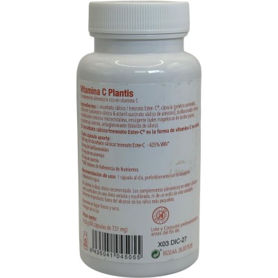 VITAMINA C (Ester-C®) 500mg 60 Cápsulas de Plantis Artesania Agrícola 092002 Vitamina C salud.bio