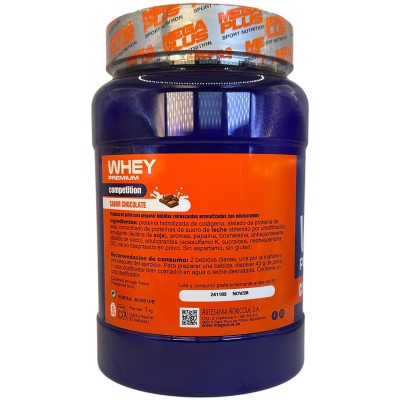 Proteina Whey Premium Competition de Megaplus 1Kg ó 2,5Kg de Megaplus Megaplus MEG-WHEYCOMPE Proteinas salud.bio