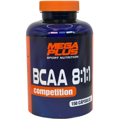 BCAA 8:1:1 Competition 150 Cápsulas de Megaplus Megaplus 132011 Proteinas salud.bio