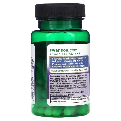 Orotato de litio, 5 mg, 60 cápsulas Vegetales de Swanson Swanson 0126732 Estados emocionales, ansiedad, estrés, depresión, re...