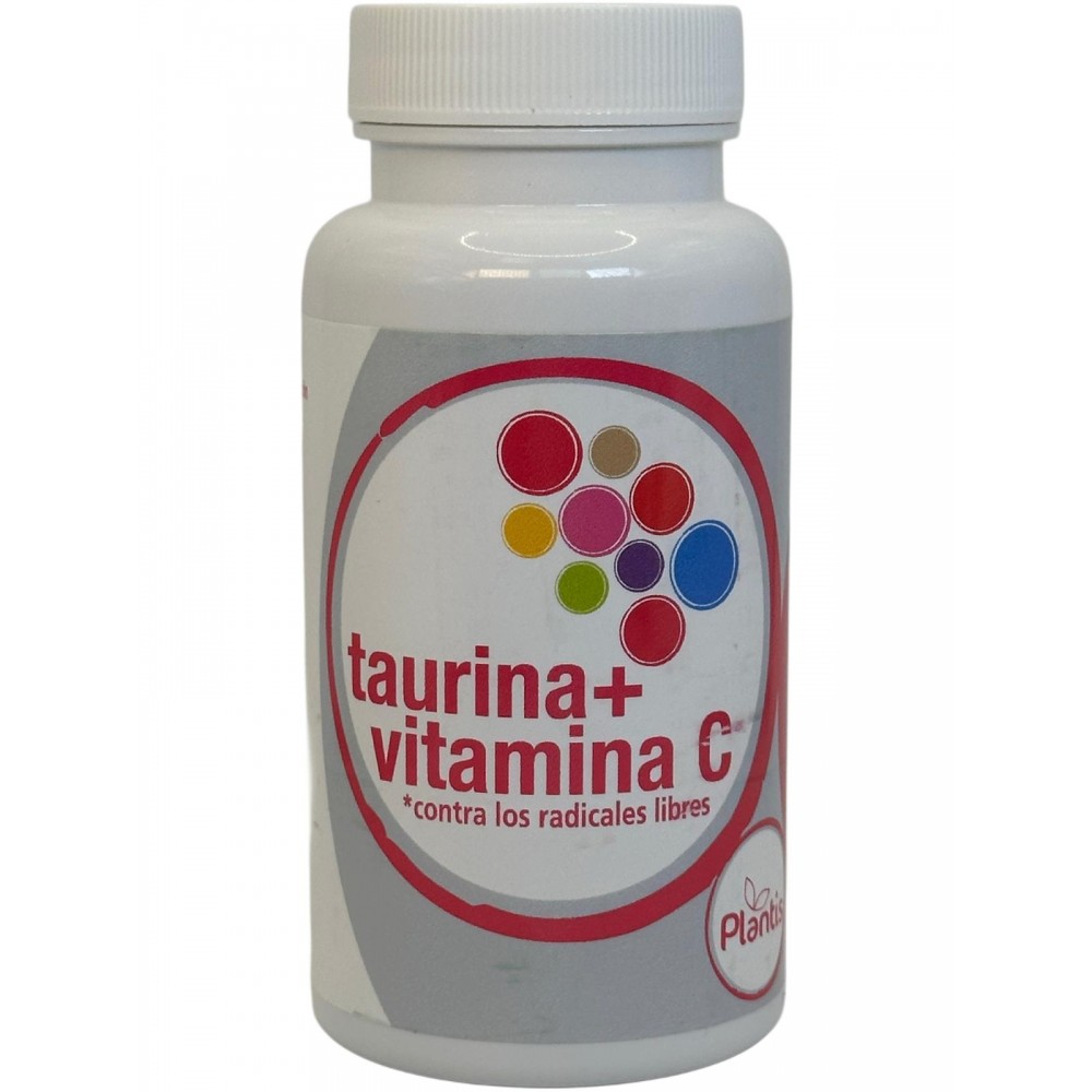 Taurina + Vitamina C (Contra los radicales libres)* 60 Cápsulas de Plantis Artesania Agrícola ART-03851 Cansancio, fatiga, as...