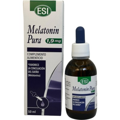 Melatonin pura (Melatonina) Gotas 1.9mg (50ml) de ESI ESI ESI-00959 insomnio y descanso salud.bio