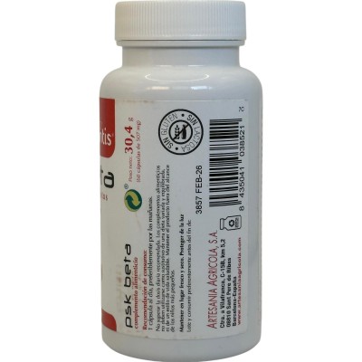 PSK BETA Extracto Pleurutus ostreatus 60 cápsulas de Plantis Artesania Agrícola ART-03852 Sistema inmunitario salud.bio