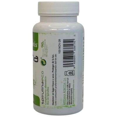 Spirulina Eco (100% Alga spirulina) 180 comprimidos de Plantis Artesania Agrícola ART-03817 Vitaminas y Minerales salud.bio