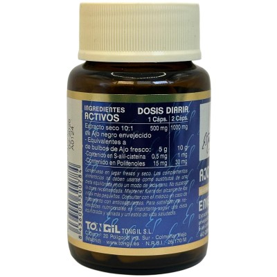 Ajo Negro Envejecido (Extracto seco 10:1) 40 cápsulas de Tongil Tongil M11 Complementos Alimenticios (Suplementos nutricional...